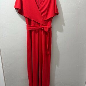 Alex Maire Wide Leg Jumpsuit With Belt Size 14